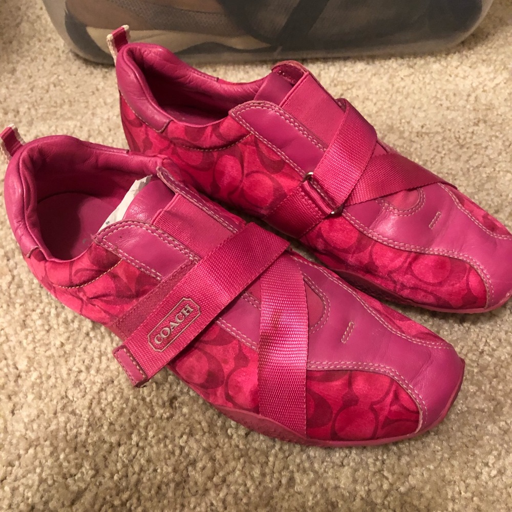 Authentic pink coach shoes Womens size 9.5
